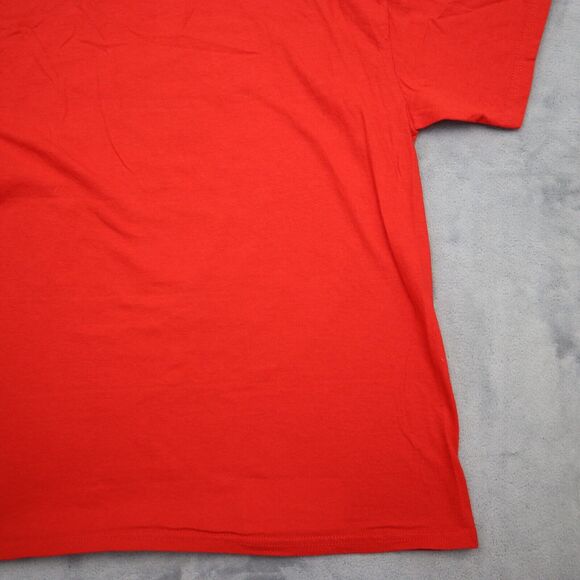 Elf Shirt Boys S Red Short Sleeve Crew Neck Graphic Print Cotton Casual Tee - Picture 12 of 14